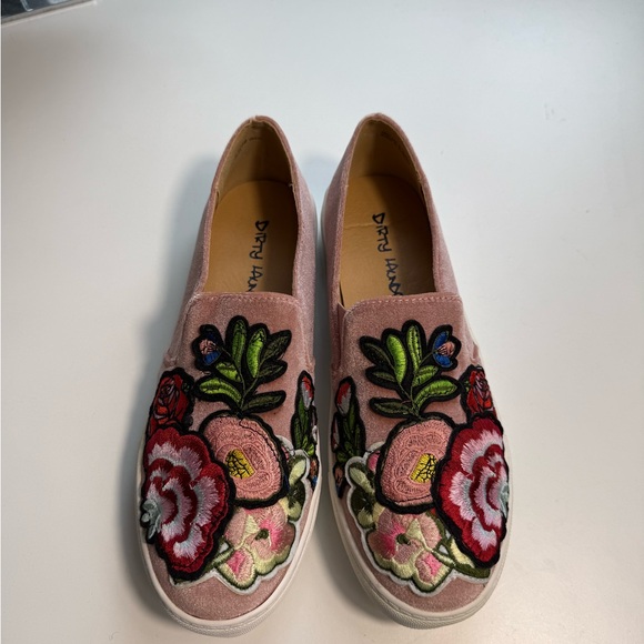Dirty Laundry Pink Floral Embroidered Slip-Ons brand new - Picture 3 of 7